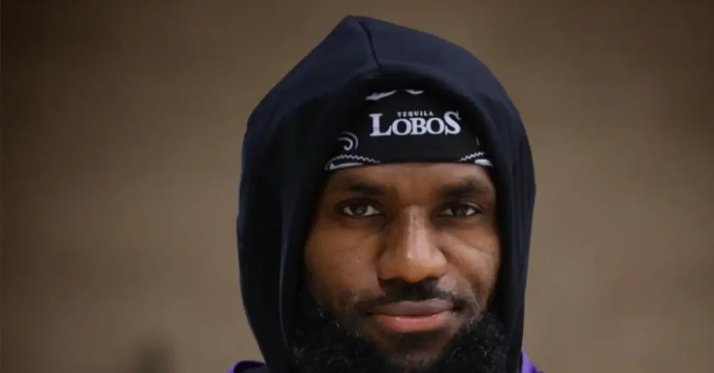lebron james in a hoodie