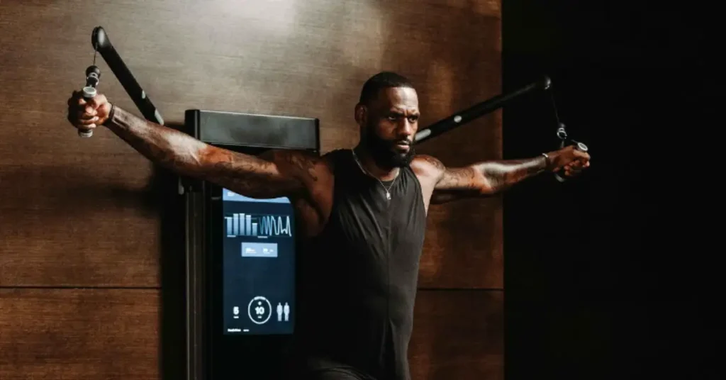 lebron james working out