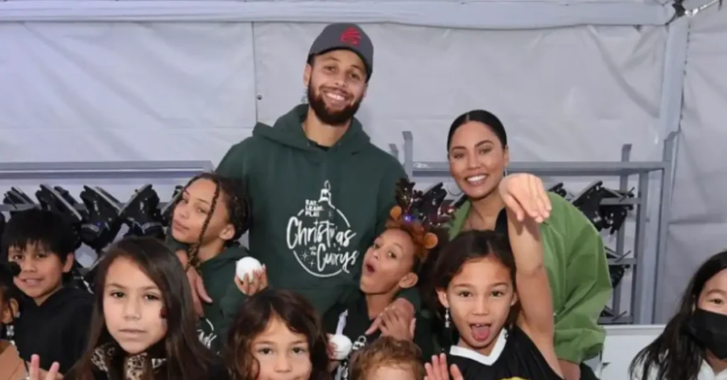 Steph Curry and his family