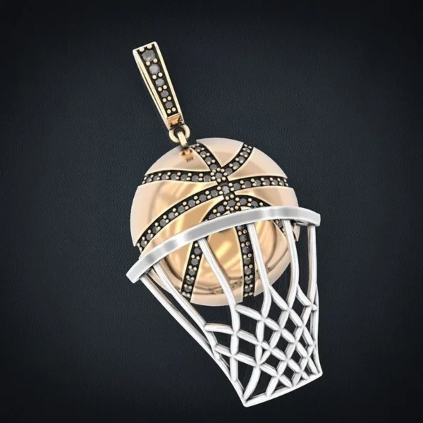 Men's Basketball Necklace
