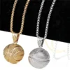 Gold Basketball Necklace