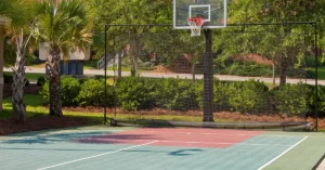 how to build a basketball court